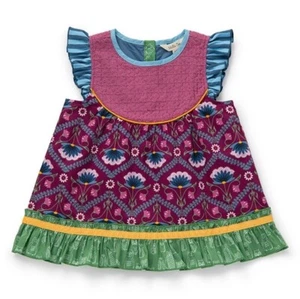 Girls Matilda Jane size 10 Moments with you Art Museum Tunic Purple Floral #2812 - Picture 1 of 3