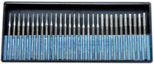 30x Diamantbohrkronen für Glas, Muscheln, Steine | 1mm-3mm Set | Dremel Rota - Bild 1 von 12