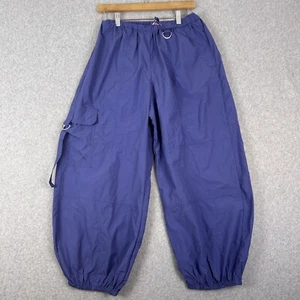 Urban Outfitters Pantalone Donna S Blu Pull-On Paracadute Cargo Utility Retrò anni 90 - Foto 1 di 16