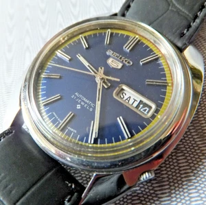 1974 Seiko 6119-8470 Automatic Blue Dial Watch - Picture 1 of 8