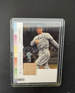 2003 Topps Gallery Hank Greenberg Authentic Game Used Bat ARTifact Card SP HOF - Picture 1 of 2