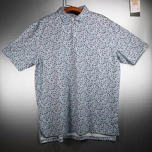 Peter Millar Polyester Golf Shirt Men's XL Multi-Colored Beers AOP Pub Bartender - Picture 1 of 15