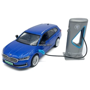 1/35 Skoda Superb IV Combi Model Toy Car Diecast Toy Vehicle for Boys Kids Blue - Picture 1 of 13
