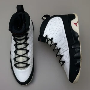 Nike Air Jordan 9 IX Retro Black White Red 302370-112 Mens Size 10 Rare 2016 - Picture 1 of 7
