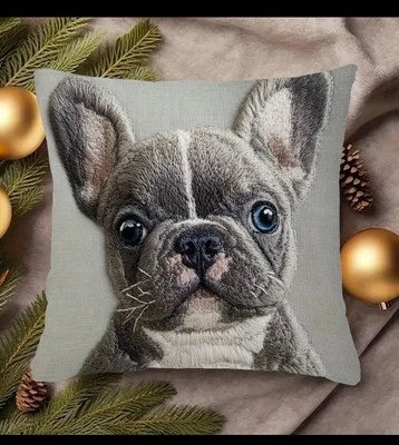 Funda de almohada para cachorro Bulldog Francés Foto 1 de 3