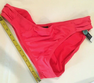 Maiô APT 9 tamanho 1X XXL NOVO melão coral rosa parte inferior hipster franzida plus natação - Imagem 1 de 3