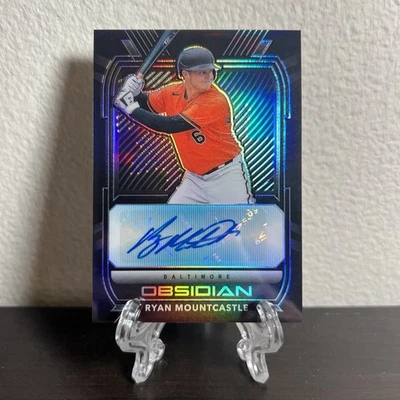 2021 Panini Chronicles Obsidian Ryan Mountcastle Rookie Auto #O-RM Orioles - Image 1 of 2