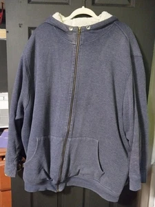 SUDADERA CON CAPUCHA POLAR CREMALLERA COMPLETA PARA HOMBRE TALLA KING, TALLA 4XL GRANDE - Imagen 1 de 4