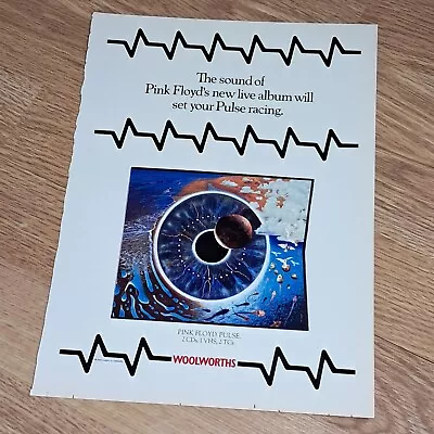 PINK FLOYD PULSE original 1994 A4 magazine WOOLWORTHS promo advert Prog Rock - Image 1 of 4
