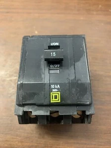 Square D QOB3015 15 AMP Circuit Breaker 10kA 240V~ - Picture 1 of 6