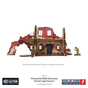 Bolt Action: Pre-Painted WW2 Normandy Ruined Large House 2 - Bild 1 von 5