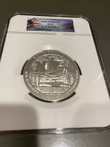 2013 P 5 OZ SILVER 25C WHITE MOUNTAIN NGC SP 70 - Picture 1 of 2