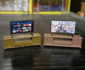 1/64 Diorama TV Cabinet Model Car Garage Workshop Scene Props Model Accessories - Picture 1 of 24