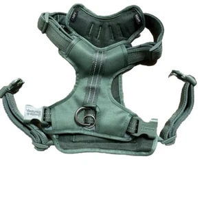 Boots & Barkley Dog Harness LARGE Reflective Comfort Green Adjustable No Pull - Picture 1 of 5