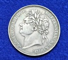 1822 Great Britain, Silver Crown Coin,  KGIIII King George IV - TERTIO EDGE