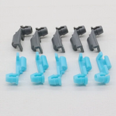 Sujetador de clip de retención de extremo de barra de bloqueo de puerta 10 piezas izquierda azul y derecha gris para Mazda Foto 1 de 4
