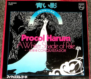 PROCOL HARUM "Whiter Shade of Pale (mono)" 1976 Japan ONLY Philips 7" with ps - Picture 1 of 2