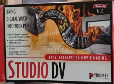 Pinnacle Studio DV Pro Editing Software Windows 98 2000 NEW OPEN BOX - Image 1 of 4