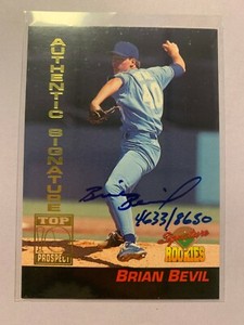 A7196 - 1994 Signature Rookies Signatures #4 Brian Bevil Auto/8650