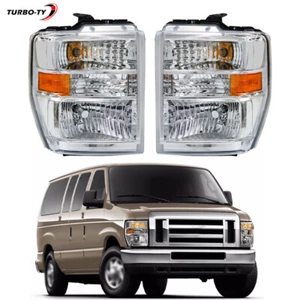 Halogen For Ford E150 E250 E350 E450 Superduty 2008-2014 Headlight Factory Pair - Bild 1 von 12