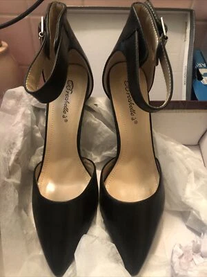 Breckelles Zapatos Tacones Isabel Negro Nuevo con Caja Tallas 8.5 -9 y 10 FCY # kh3813 Foto 1 de 4