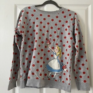 Limited Edition Cath Kidston X Disney Alice In Wonderland Jumper - Size XS - Picture 1 of 4