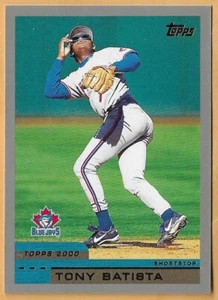 TONY BATISTA TORONTO BLUE JAYS #439 - TOPPS CASI NUEVO- COMO NUEVO 2000 - Imagen 1 de 2