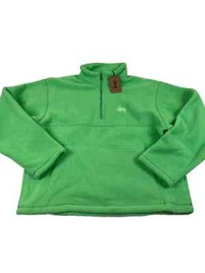 Stüssy half zip mock neck melon fleece - Picture 1 of 4