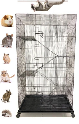 MCAGE 55" X-LARGE 5-Floor Sugar Glider Rodents Gerbils Rats Mice Squirrel Hamster Cage