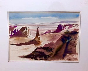 ARTE ACUARELA ORIGINAL RARO FIRMADO POR LOS ÚLTIMOS MILLARD WELLS FLORIDA ACUARELA - Imagen 1 de 6