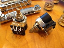 1X CTS 500K PUSH/PULL SHORT (3/8") SPLIT SHAFT AUDIO TAPER  POT / POTENTIOMETER