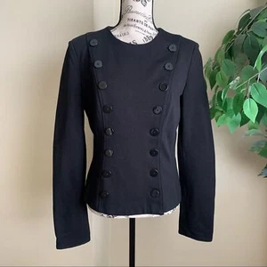 Cynthia Steffe Double Breasted Black Jacket Sz 6 - Picture 1 of 13