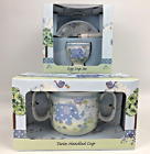 Cavania Little Bird & Ellie Egg Cup Set & Twin Handled Cup New in Box Gift Set