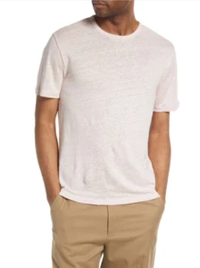 Vince Men Short Sleeve Crew Tee Rosewater Size M - Picture 1 of 2