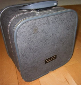 Funda vintage gris Sony Micro TV5-303W Tokio Japón - Imagen 1 de 11