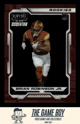 2022 Panini Chronicles Playoff Momentum Rookies #PMR-25 Brian Robinson Jr. - Image 1 of 2