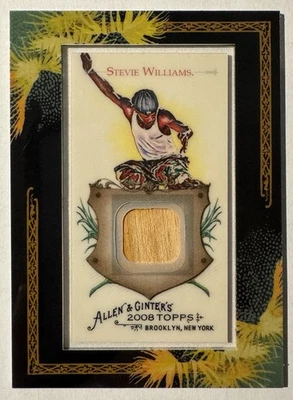 Stevie Williams Skateboard Swatch Card 2008 Topps Allen & Ginter Relics AGR-SW - Image 1 of 2