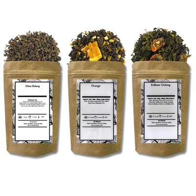 Oolong Tee 3er Probierset: Drachentau-Meisterwerk ✅ 3x20g ✚ Gratis Probetee - Bild 1 von 4