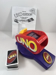 UNO Attack Card Game Launcher & 111 Cards Tested Works 1998 Vintage - Picture 1 of 7