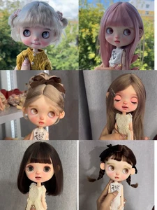 Blythe Wigs Landazz 1/6 BJD Doll Hair Long Wavy Wig Soft Mohair Handmade DIY Toy - Picture 1 of 38
