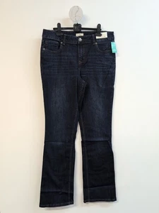 M Jeans by Maurices Classic Slim Boot Mid Rise Women's Jeans 14 Dark Sandblast - Picture 1 of 14
