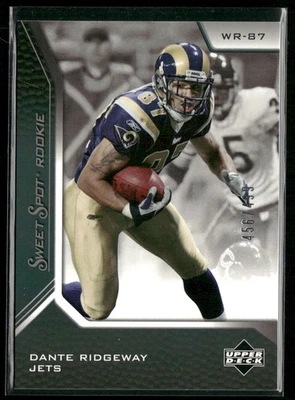 2005 Upper Deck Sweet Spot Dante Ridgeway RC /499 #194 New York Jets - Image 1 of 2