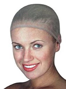 Wig Cap Nude Beige Hair Elastic Fishnet Weaving Mesh Stocking Liner Sleep Net UK - Picture 1 of 3