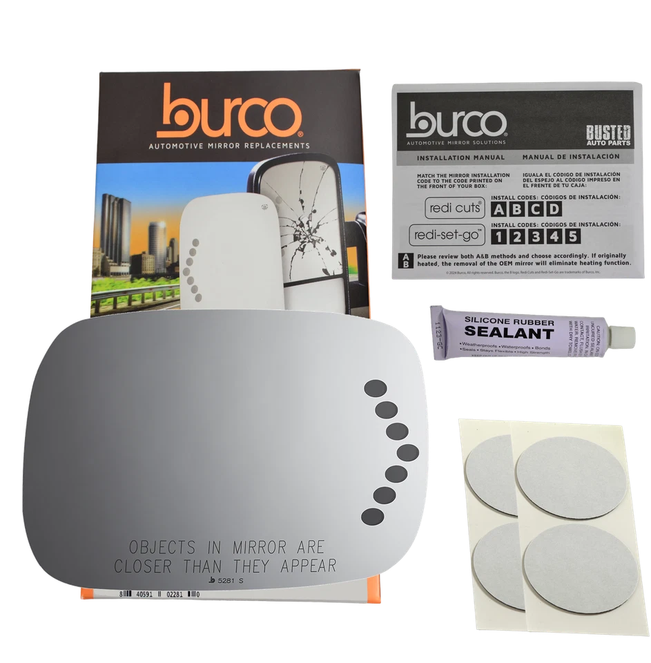 Burco 5281S Mirrors - Door Mirror Glass