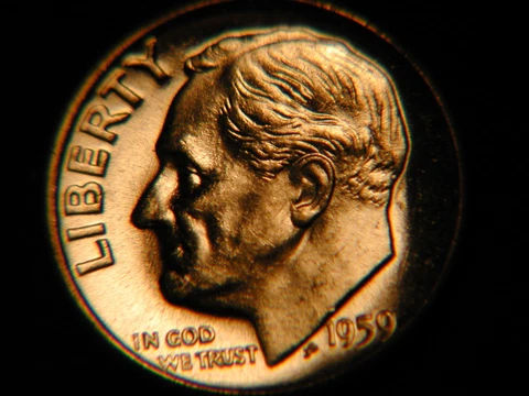 1959-d  Roosevelt Dime BU uncirculated gem! Cover