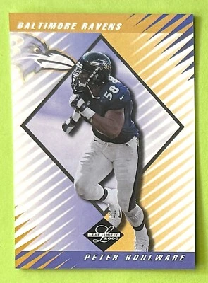 2000 Leaf Limited Peter Boulware #/4000 Baltimore Ravens Florida FSU - Image 1 of 3