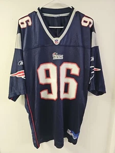 New England Patriots Adalius Thomas #96 Jersey Mens Size XL NFL Football Reebok - Picture 1 of 13