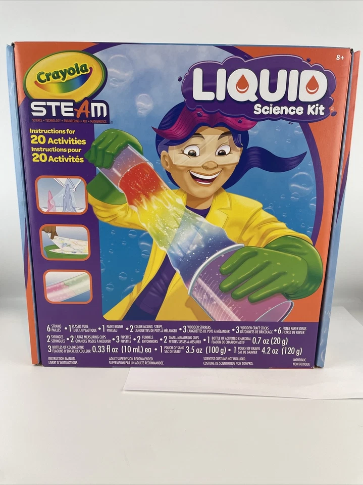Crayola Liquid Science Kit for Kids Water Experiments Educational Toy Gift...