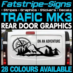 to fit RENAULT TRAFIC MK3 ADVENTURE MOUNTAINS STICKERS GRAPHICS CAMPER VAN - Picture 1 of 2