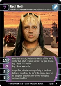 STAR WARS FREE JEDI GUARDIANS BOOSTER + EETH KOTH (A) FOIL NM scratches - Picture 1 of 2